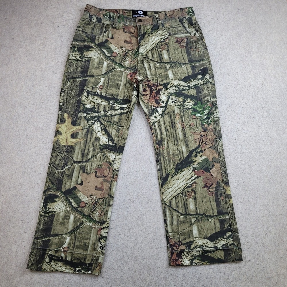 Mossy Oak Camo Pants Mens‎ 36x29 Break Up Infinity Jeans Hunting Oak Leaf